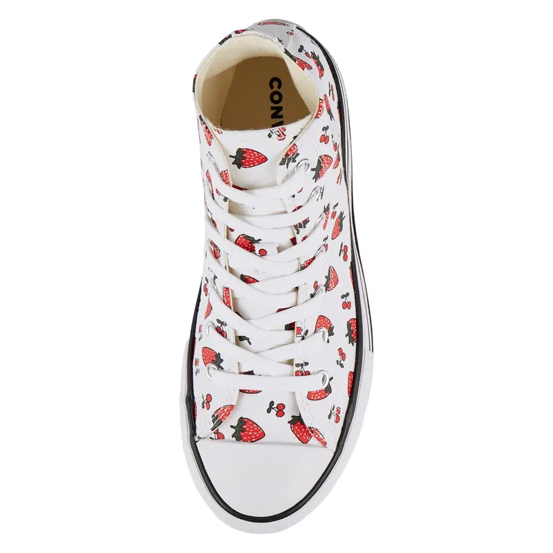 Converse CTAS PLATFORM EVA HI WHITE/GARNET/WHITE (668016C)