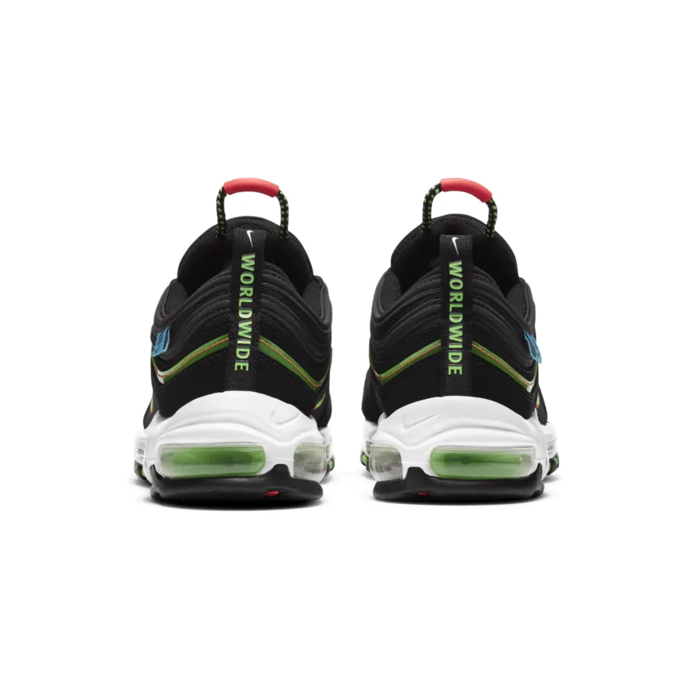 Nike Air Max 97 Worldwide Black Black/Flash Crimson-White-Green Strike (CZ5607-001)