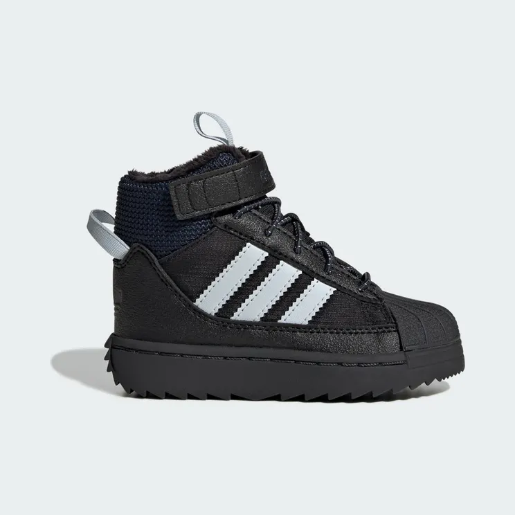 Adidas Superstar Winter Trek Kids Core Black / Halo Blue / Carbon (JQ0342)