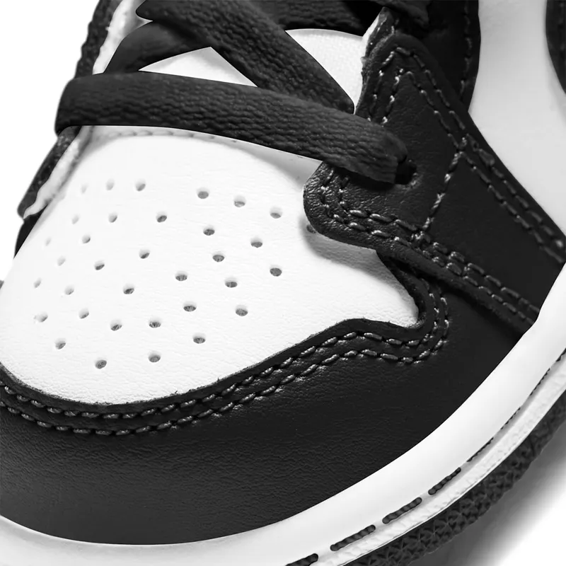 Jordan 1 Mid Pastel Black Toe (TD) – “White / Black-volt-green Glow” (640735-175)