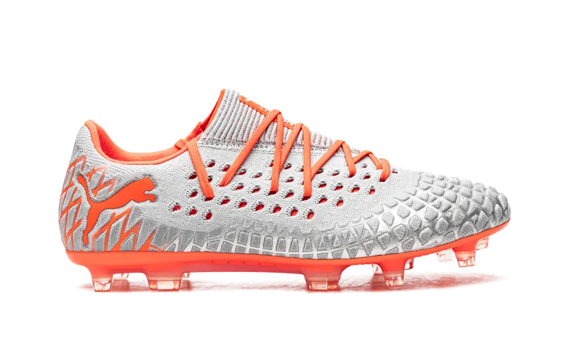 Puma Future 4.1 Netfit Low FG/AG “SILVER-RED” (105730-01)