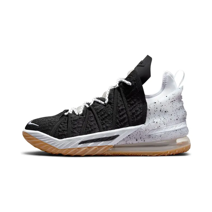 Nike LeBron 18 “Black / Gum Medium Brown / White” (CQ9283-007)