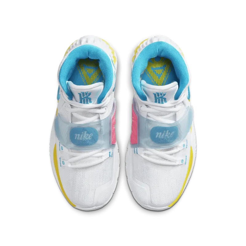 Nike Kyrie 6 90s (GS) White/Opti Yellow-Digital Pink-Blue Fury (BQ5599-101)
