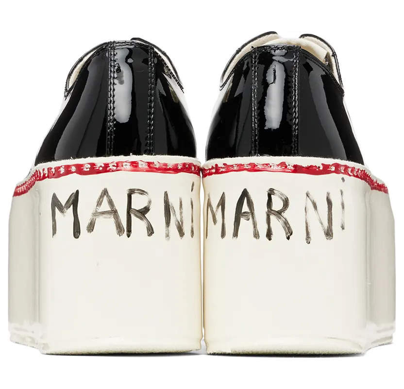 Marni Black Gooey Platform Sneakers (SNZW013408 P4347) (2)