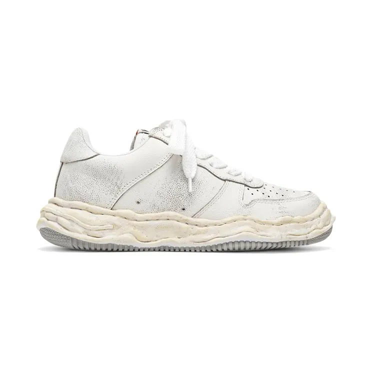 Maison Mihara Yasuhiro Wayne OG Sole Shrink Leather Low White (A16FW728-WHT)