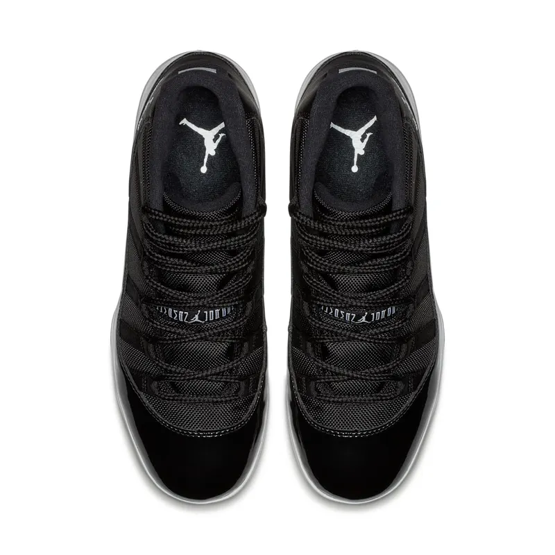 Jordan 11 Retro Cleat Black Black/White-Metallic Silver (AO1561-011)