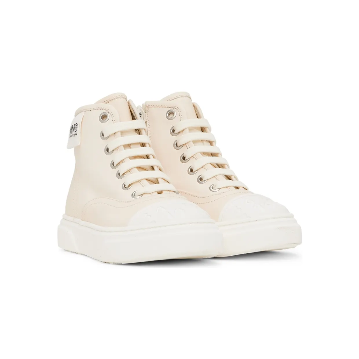 MM6 Maison Margiela Kids Black Lace-Up Sneakers (72065) (4)