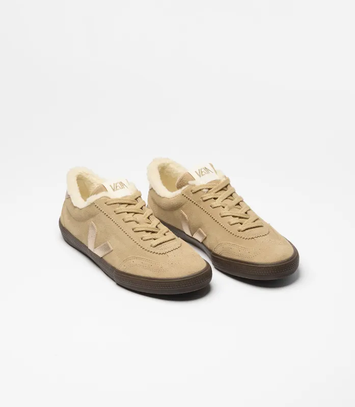 Veja Volley Suede with Shearling Lining Platinum (VU0321860)