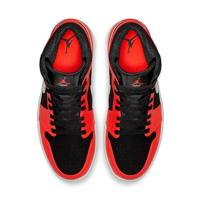 Jordan 1 Mid Infrared 23 Black/White-Infrared 23 (554724-061)