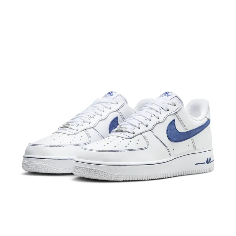 Nike Air Force 1 Low ’07 LV8 White Deep Royal Blue (HQ2037-100)