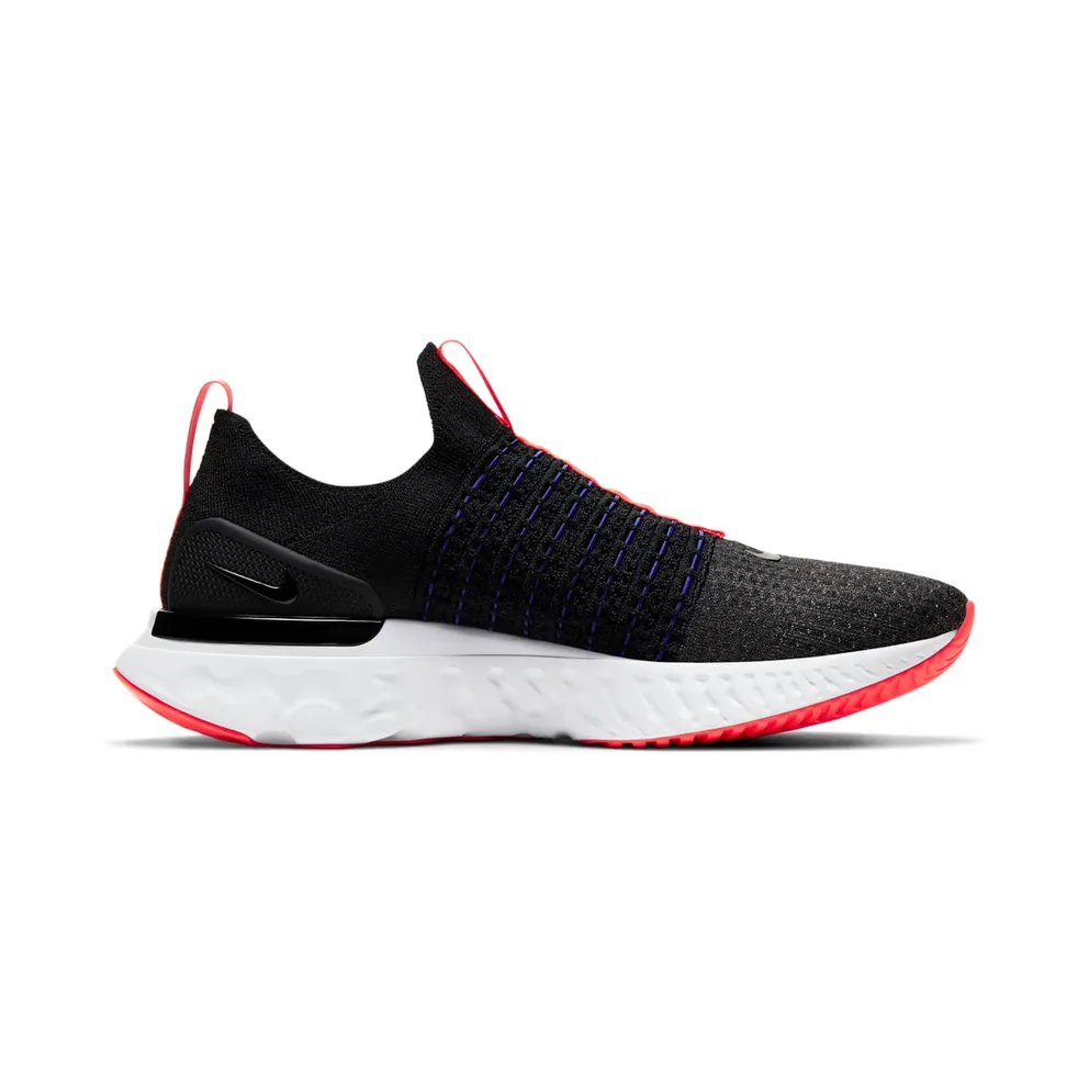 Nike React Phantom Run Flyknit 2 Black Bright Crimson (DD8352-001)