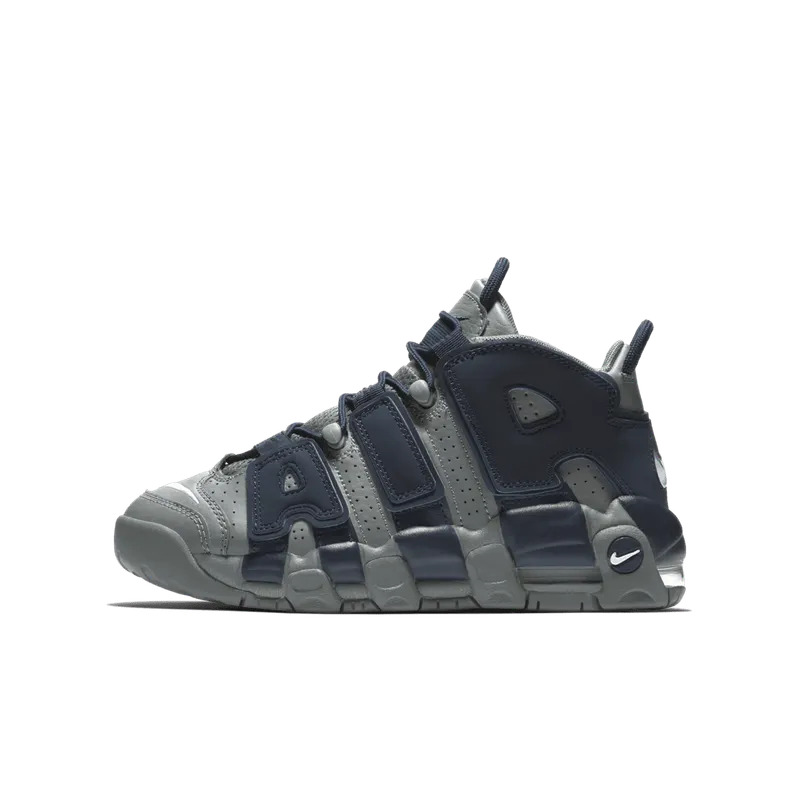 Nike Air More Uptempo 96 Cool Grey Midnight Navy (GS) Cool Grey/White-Midnight Navy (415082-009)