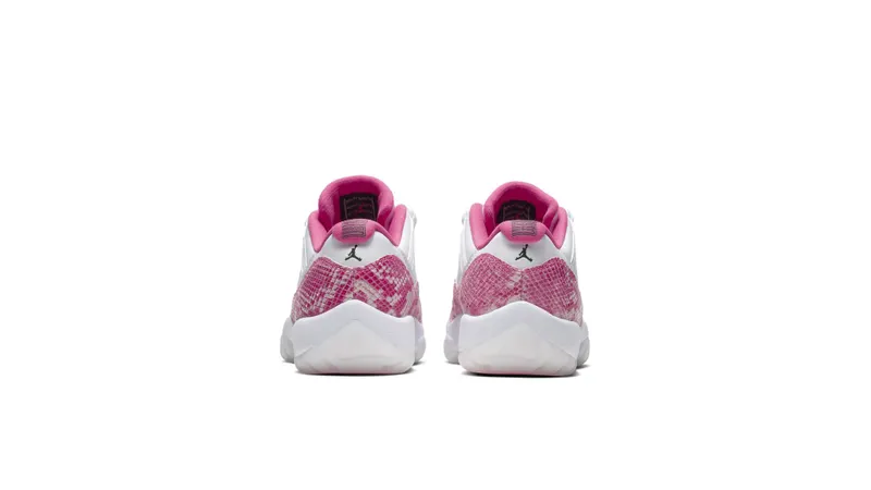 Jordan 11 Retro Low Pink Snakeskin (W) (2019) White/Watermelon/Black (AH7860-106)