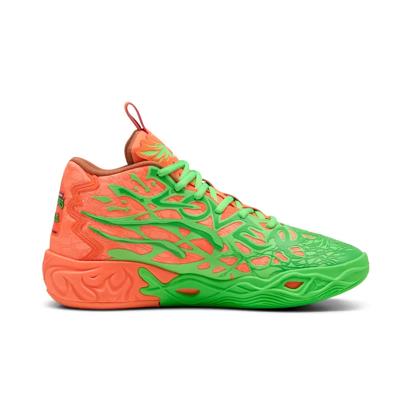 Puma HOOPS x TMNT MB.04 LM “Fluro Green Pes / Puma Green / Bright Aqua / Orange Glow” (311307_01)