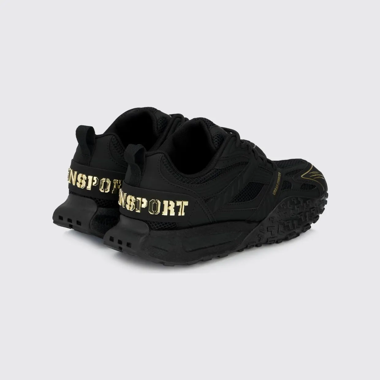 Plein Sport Urban Sprinter Mesh and Rubber Sneakers Black 1 (SAFSUSC0933STE003N0293) (2)