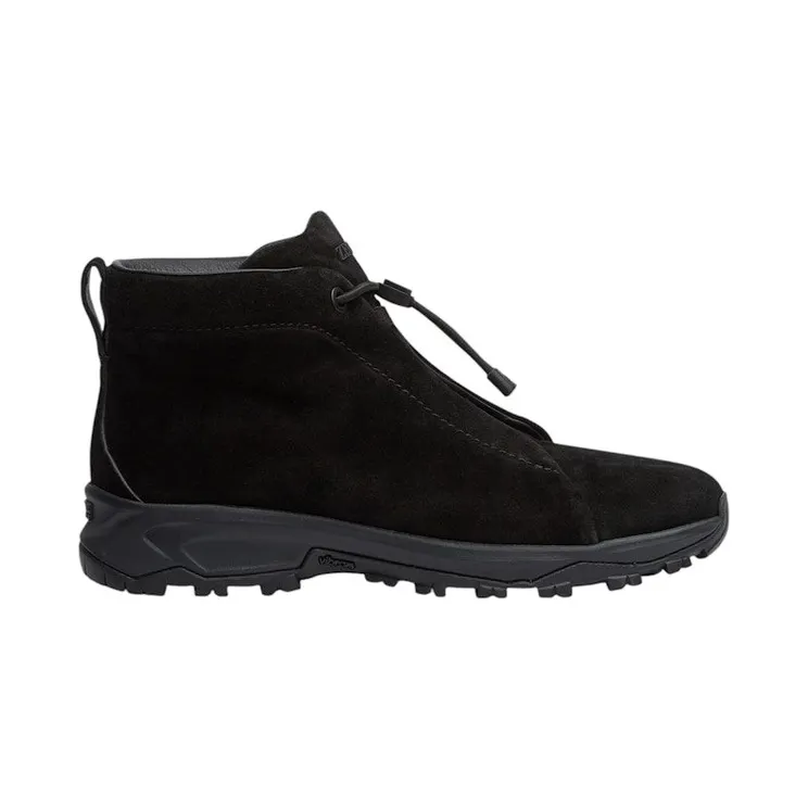 Zegna Suede Triple Stitch Vetta Sneakers Black (LHNVB.S5809Z.NEE)