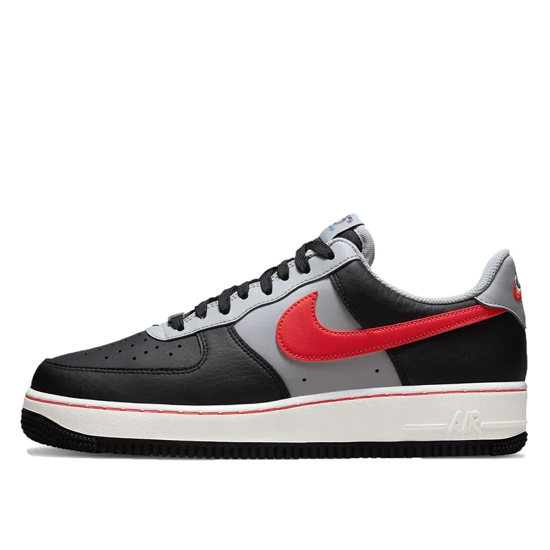 Nike x NBA Air Force 1 Low 5th Anniversary Chile Red – “Black / Grey Fog-chile Red-sail” (DC8874-001)