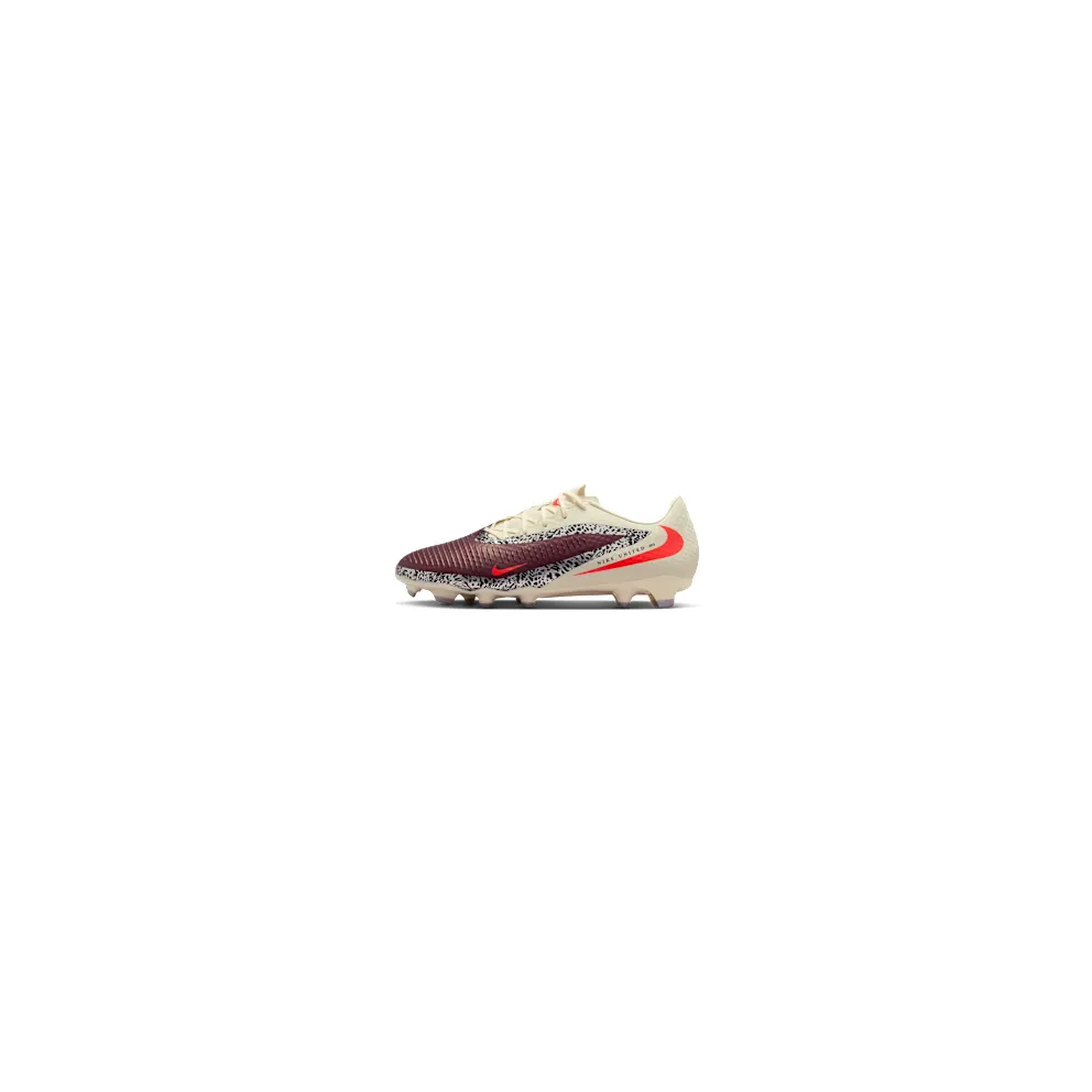 Nike United Phantom 6 Low Academy Multi-Ground “Burgundy Crush / Fossil / University Red” (IO8446-661)