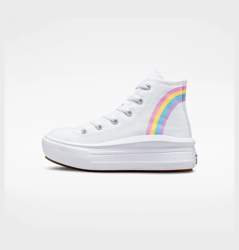 Converse Chuck Taylor All Star Move Platform Cloud Wit/jp Blue/roze