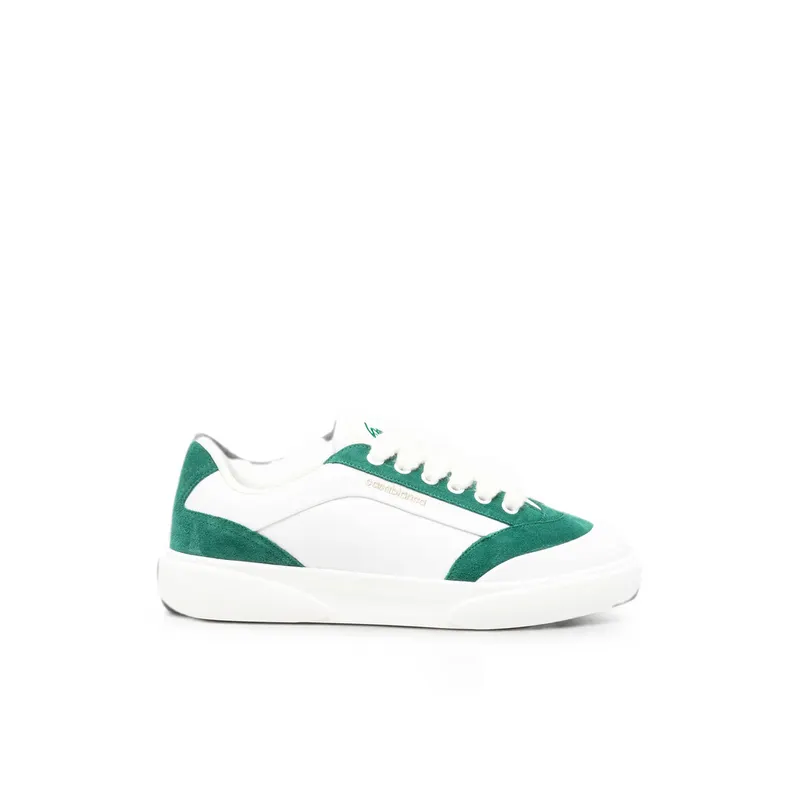 Casablanca Del Mar Logo-print Suede-panel “White/Green” (PF26-SNK-025 02 WHGRE)
