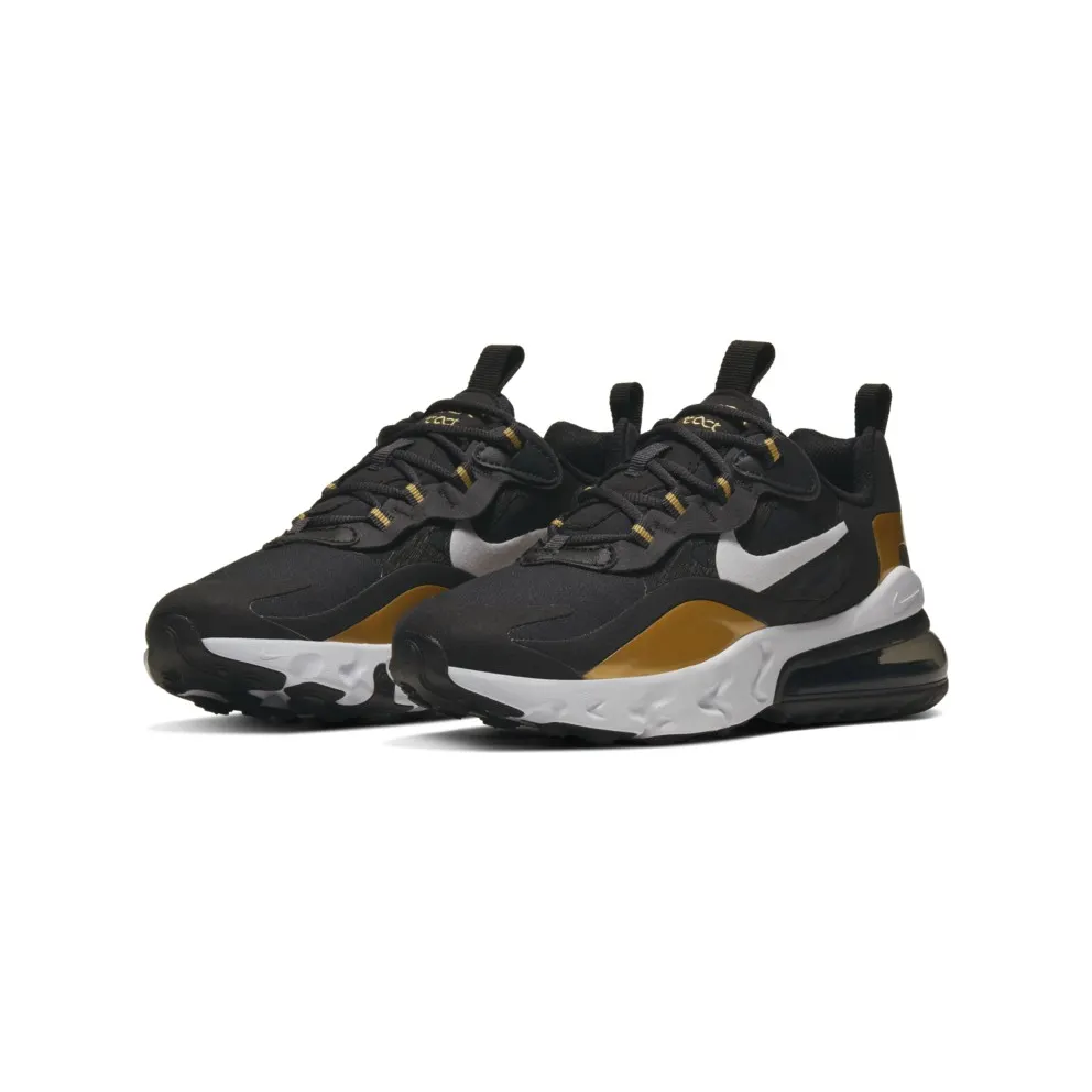 Nike Air Max 270 React Metallic Gold (GS) Anthracite/Black/Metallic Gold (BQ0103-005)