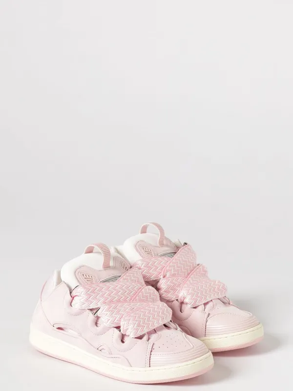 Lanvin Curb Suede and Mesh Pink (N3046544F)