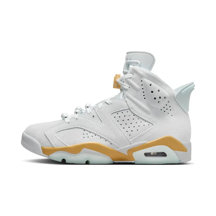 Air Jordan 6 Pearl “Pure Platinum / Metallic Gold / Coconut Milk / Glacier Blue” (DQ4914-074)