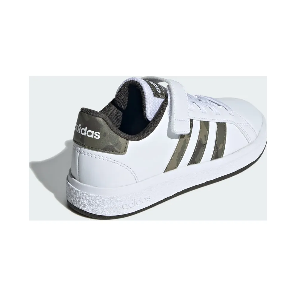 adidas Grand Court 2.0 Kids Cloud White / Olive Strata / Shadow Olive (IG1235)