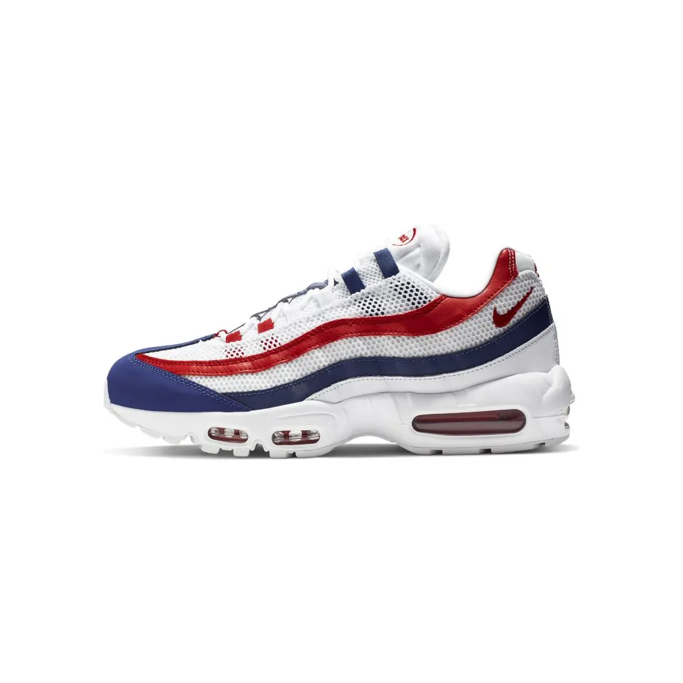 Nike Air Max 95 White Deep Royal Blue Gym Red White/Deep Royal Blue-Gym Red (CJ9926-100)