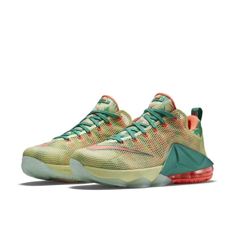 Nike LeBron 12 Low LeBronold Palmer PRM EP White/Lime-Bright Mango (805893-383)