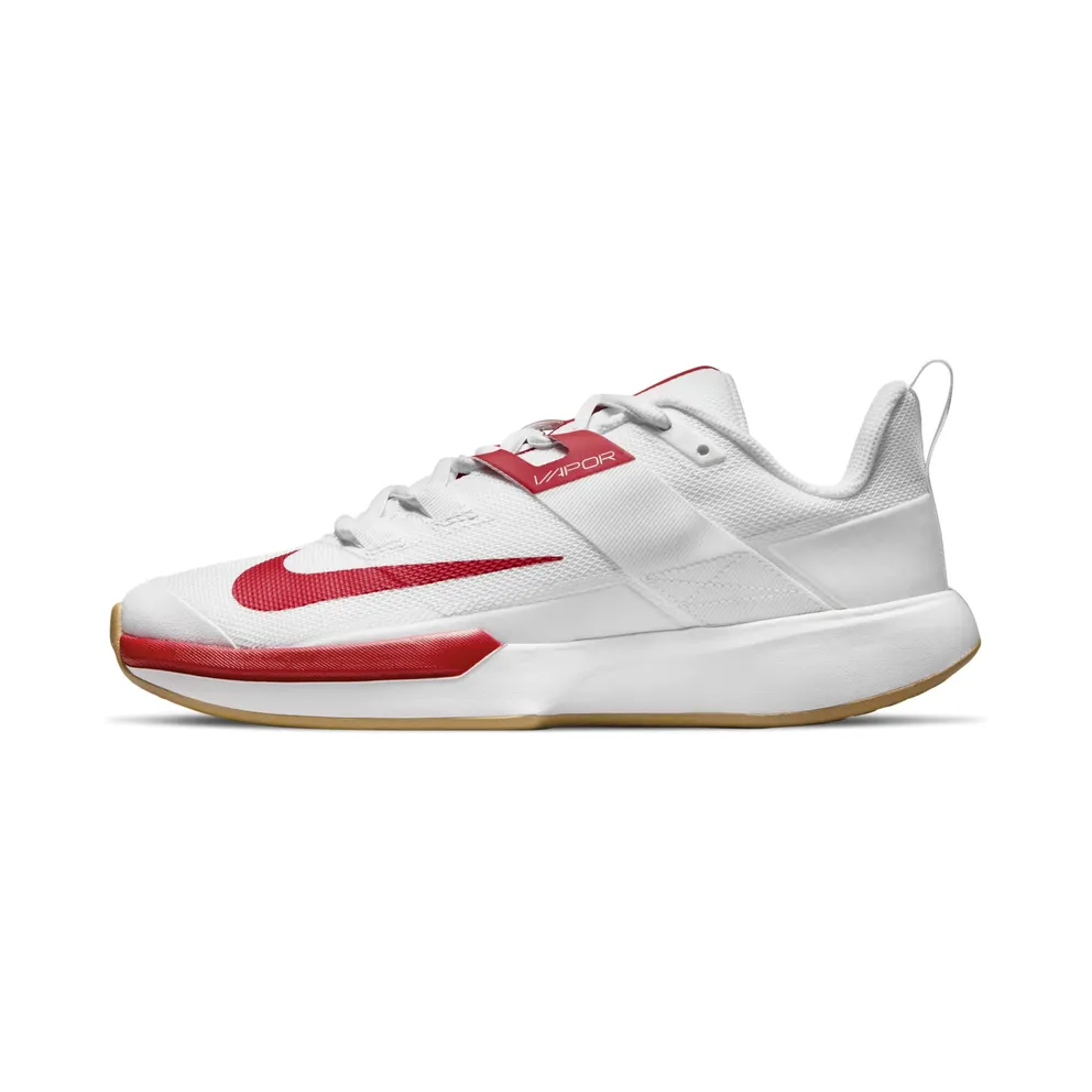 NikeCourt Vapor Lite Hardcourt “White / Wheat / University Red” (DC3431-188)