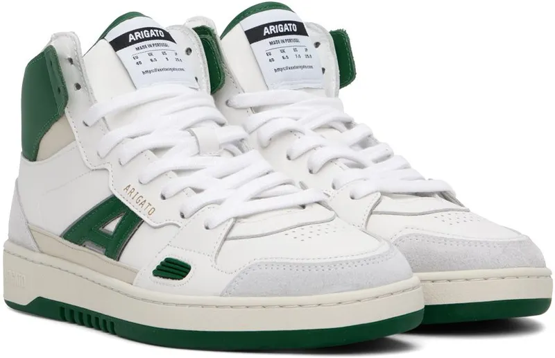 Axel Arigato Green & White A-Dice Hi WHITE/KALE GREEN (F0428005)