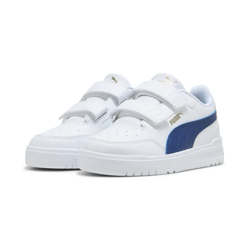 Puma Shuffle Downtown “Puma White / Clyde Royal / Puma Gold” (403740_11)
