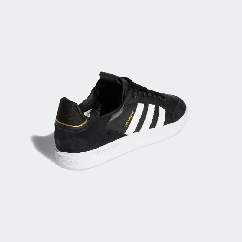 Adidas Tyshawn Low Core Black / Cloud White / Gold Metallic (GW4891)