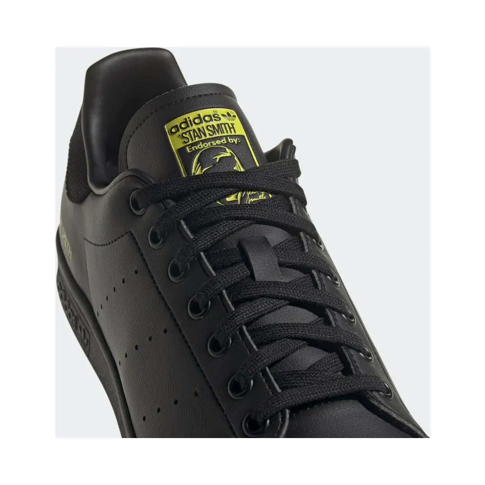 adidas Stan Smith Core Black / Core Black / Semi Solar Yellow (H00326)