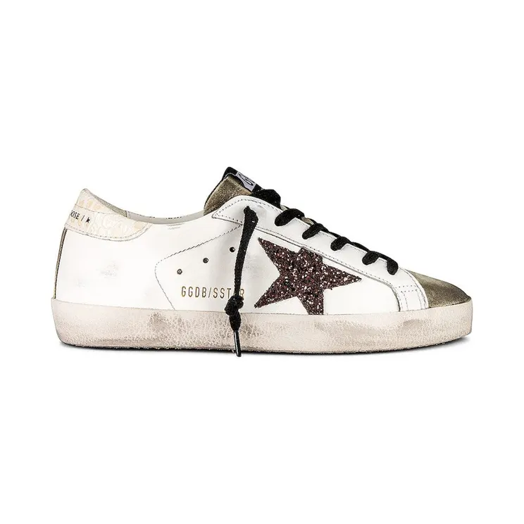 Golden Goose Super-Star White Coffee Brown Glitter (GWF00101-F004102-11380)