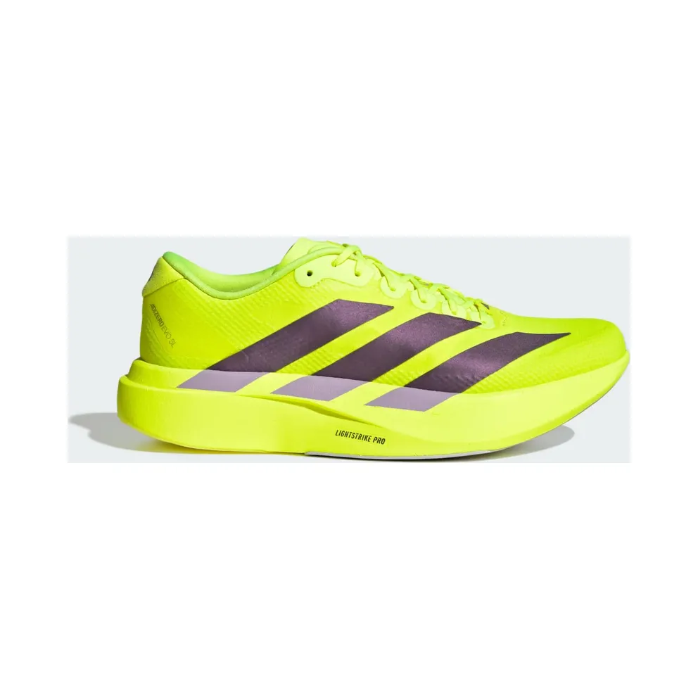 Adidas Adizero EVO SL Solar Yellow / Aurora Plum / Powder Plum – “Green” (JR2024)