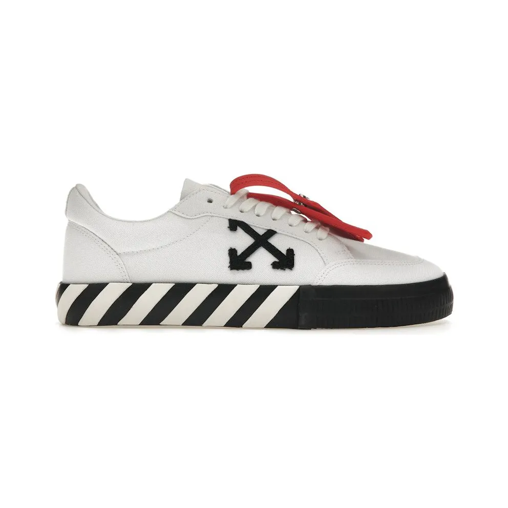 OFF-White Vulcanized Low Canvas White Black Ice (OMIA085C99FAB0060110)