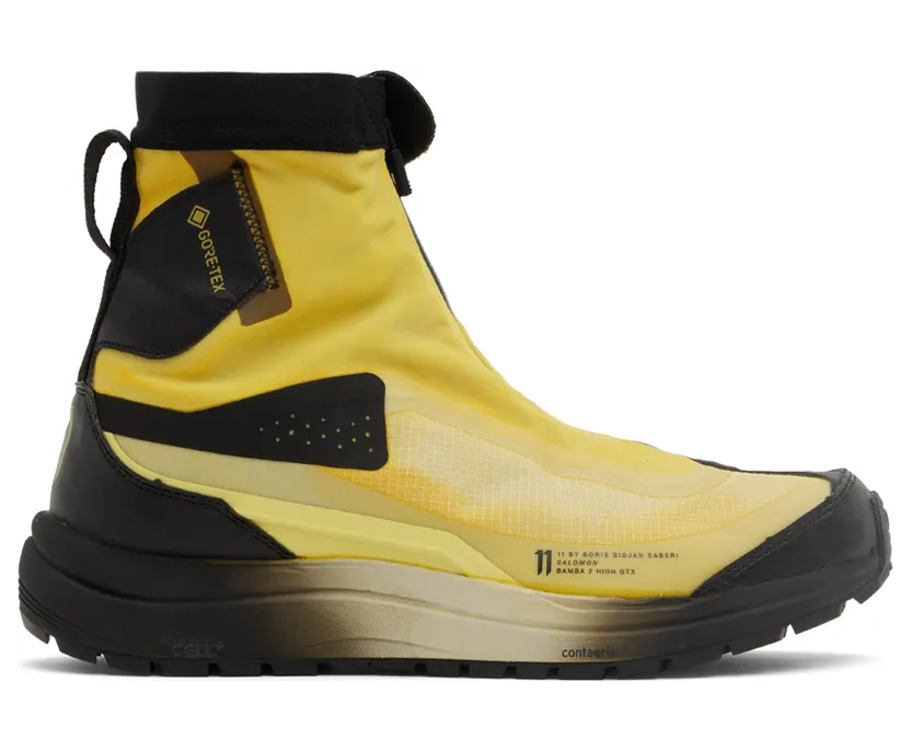 11 by Boris Bidjan Saberi Yellow Salomon Edition Bamba 2 High Sneakers (230 11xS)