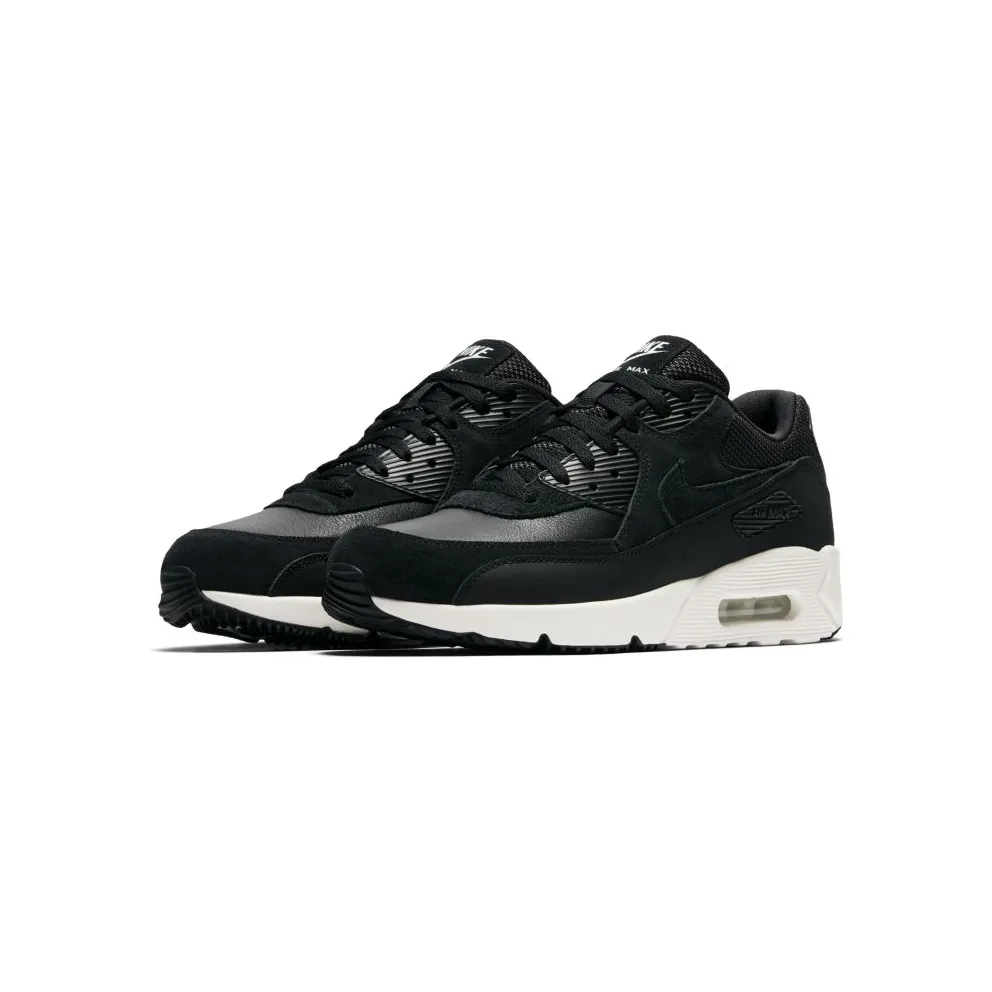 Nike Air Max 90 Ultra 2.0 Leather Black Black/White (924447-001)