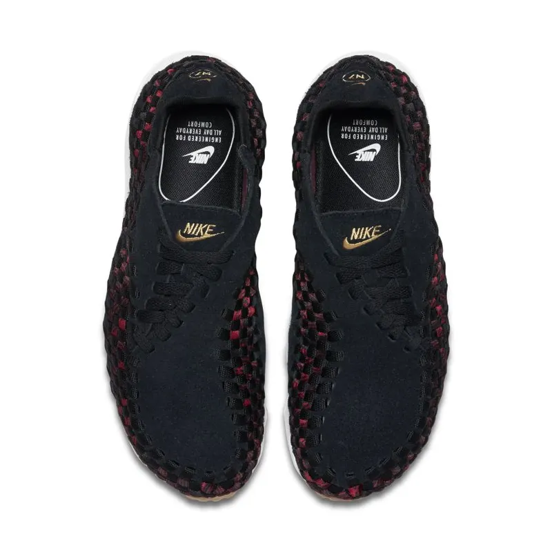 Nike Air Footscape Woven N7 2017 (W) Black/Black-University Red-Gum Medium Brown (AA0508-001)