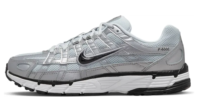 Nike P-6000 (white / black / metallic silver) – FD9876-101