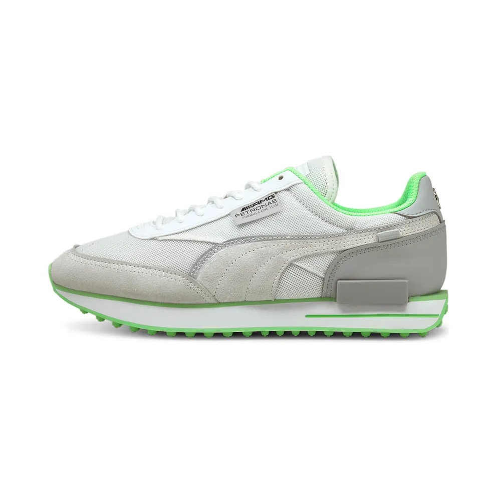 Puma Mercedes Future Rider F1 Motorsport Shoes White/Silver (306793-01)