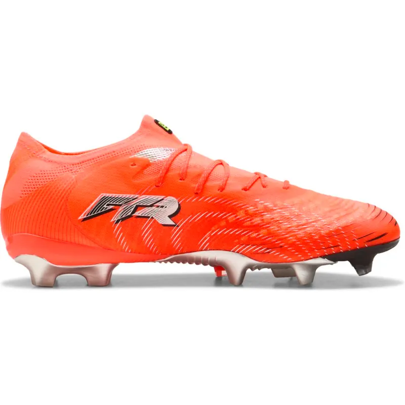 Puma Future 9 Ultimate Low FG Fußballschuhe 01 – glowing red/puma white/puma black/puma silver 41 für Herren, rot, Größe 44 ½ EU / 10 UK (109263)