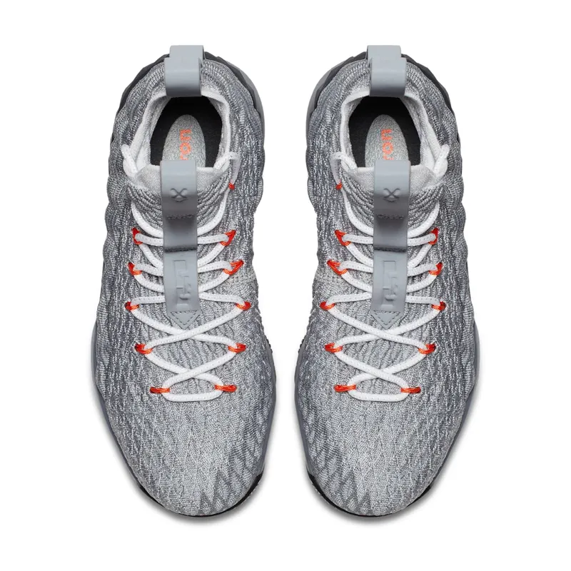 Nike LeBron 15 Safety Orange (GS) Dark Grey/Safety Orange-Wolf Grey-Black (922811-080)