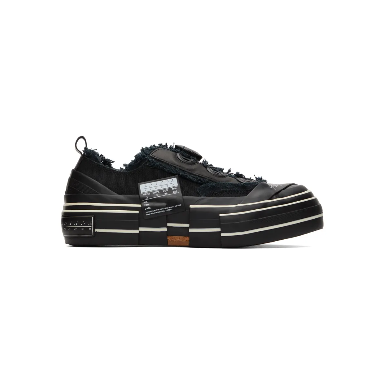 Yohji Yamamoto Black xVessel Edition Dial Sneakers (FG-E19-862)