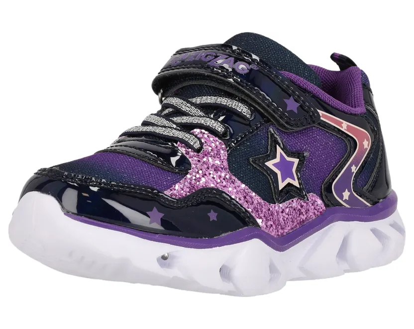 Zigzag sneaker Lila / Gemengde kleuren / Zwart (Z234130-2052)