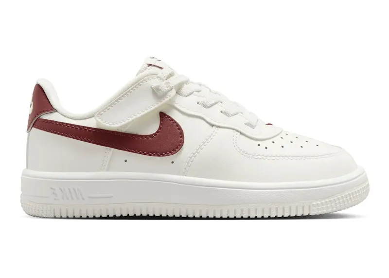 Nike Force 1 Low EasyOn White Team Red Solid White Outsole (FN0237-120)