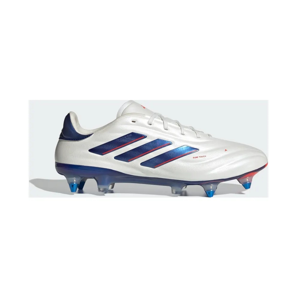 adidas Copa Pure 2 Elite Soft Ground Boots “Cloud White / Lucid Blue / Solar Red” (IG8694)