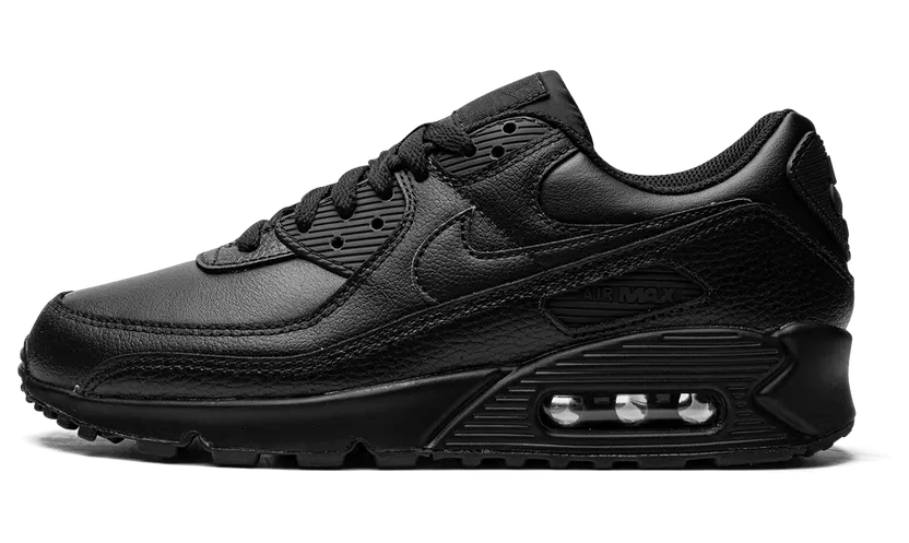 Nike Air Max 90 Leather Triple Black (2020)